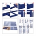Regal Songmics GLR30Q, 5 delni, (150 x 75 x 30 cm), moder