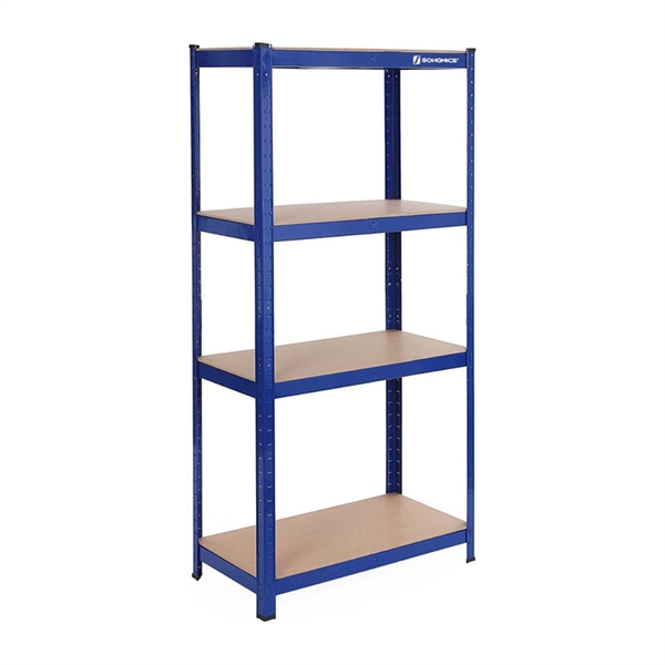 Regal Songmics GLR44Q, 4 delni, (160 x 80 x 40 cm), moder