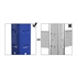 Regal Songmics GLR44Q, 4 delni, (160 x 80 x 40 cm), moder