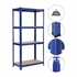 Regal Songmics GLR44Q, 4 delni, (160 x 80 x 40 cm), moder