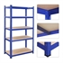 Regal Songmics GLR40Q, 5 delni, (180 x 90 x 40 cm), moder