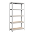 Regal Songmics GLR40SV, 5 delni, (180 x 90 x 40 cm), srebrn