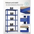 Regal Songmics GLR050Q01, 5 delni, (200 x 100 x 50 cm), moder