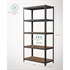 Regal Songmics GLR050B11, 5 delni, (200 x 100 x 50 cm), črn