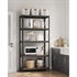 Regal Songmics GLR050B11, 5 delni, (200 x 100 x 50 cm), črn