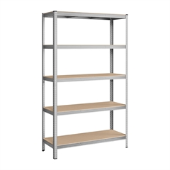 Regal Songmics GLR060E01, 5 delni, (200 x 120 x 60 cm), srebrn