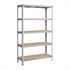 Regal Songmics GLR060E01, 5 delni, (200 x 120 x 60 cm), srebrn