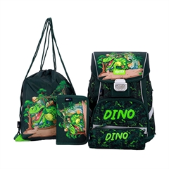 Prvošolski set ABC123 Zeleni Dino (4-delni)