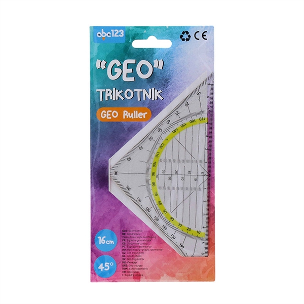 Geotrikotnik ABC123, 16 cm