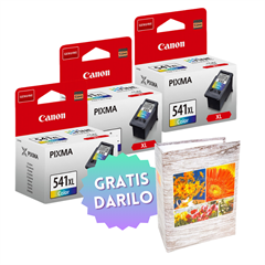 Komplet kartuš Canon CL-541XL (barvna), original, 3 kosi + DARILO GRATIS