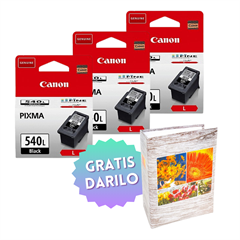 Komplet kartuš Canon PG-540L (črna), original, 3 kosi + DARILO GRATIS