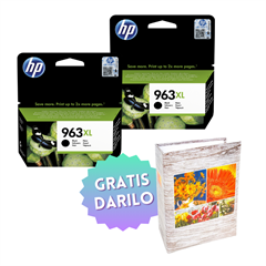 Komplet kartuš HP 3JA30AE nr.963 XL (črna), original, 2 kosa + DARILO GRATIS