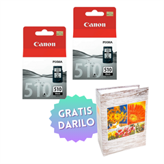 Komplet kartuš Canon PG-510 (črna), original, 2 kosa + DARILO GRATIS