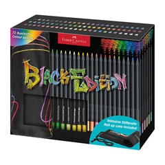 Barvice Faber-Castell Black Edition, v roli, 72 kosov