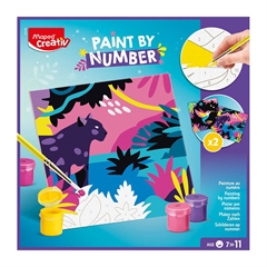 Pobarvanka po številkah Maped Creativ Leopard