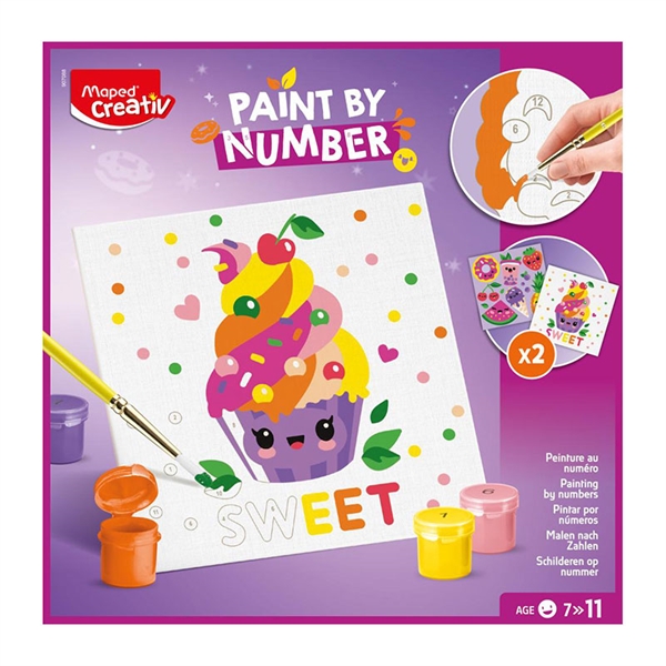 Pobarvanka po številkah Maped Creativ Sweet