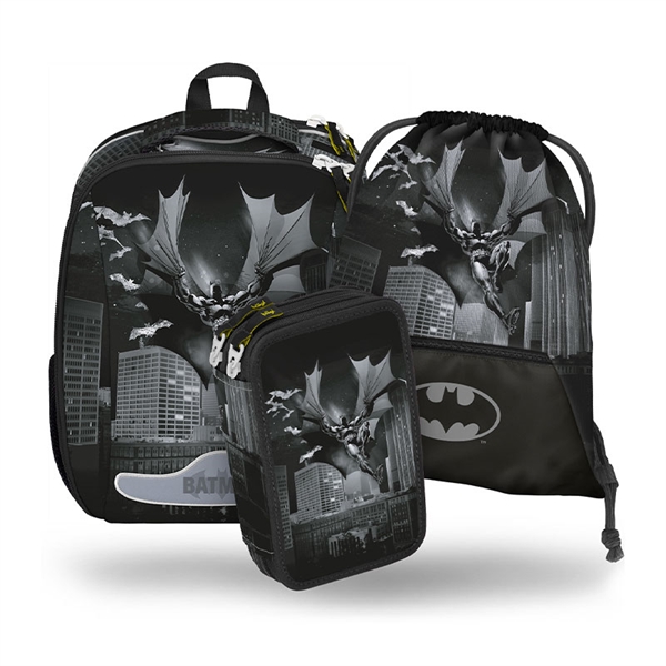 Prvošolski set Baagl Shelly Batman Dark City (3-delni)