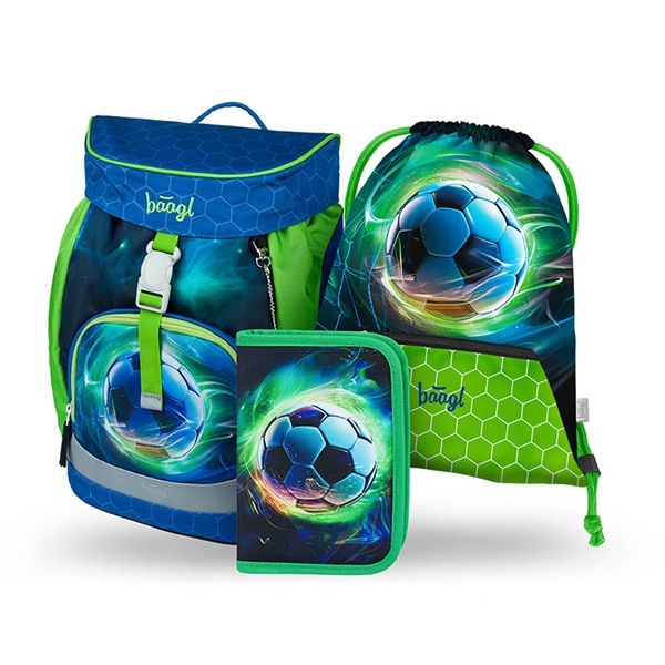 Prvošolski set Baagl Airy Football Ball (3-delni)