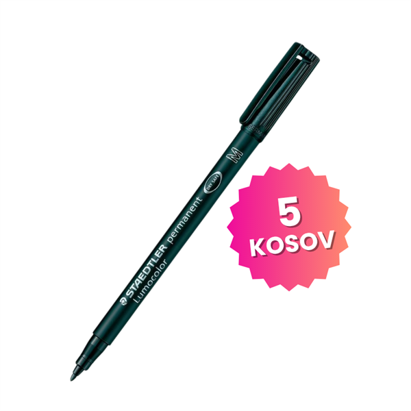 Komplet markerjev Staedtler 317-9 M (črna), 5 kosov
