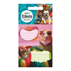 Nalepke za zvezke Animal Cute, 10 kosov