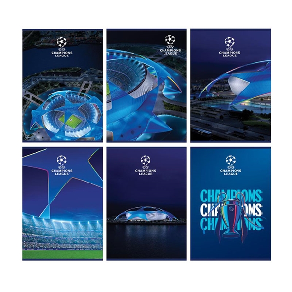 Zvezek A4 UCL, črte z robom, 50 listov, sortirano