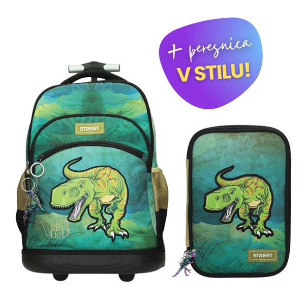 Komplet Street Dino 4: nahrbtnik + peresnica