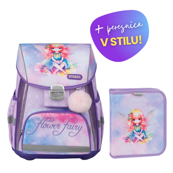 Komplet Street Flower Fairy: torba + peresnica