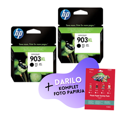 Komplet kartuš HP T6M15AE nr.903XL (črna), original, 2 kosa + DARILO GRATIS