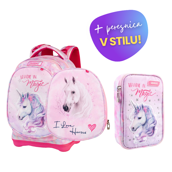 Komplet Target Unicorn Fantasy: nahrbtnik + peresnica
