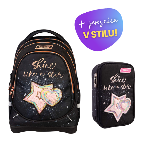 Komplet Target Shining Star: nahrbtnik + peresnica