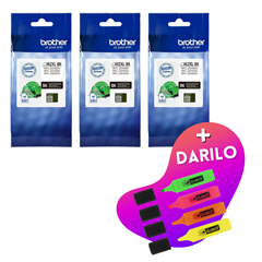 Komplet kartuš Brother LC462XLBK (črna), original, 3 kosi + DARILO GRATIS