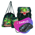 Prvošolski set ABC123 Zeleni Dino (4-delni) z LED zaponko + DARILO