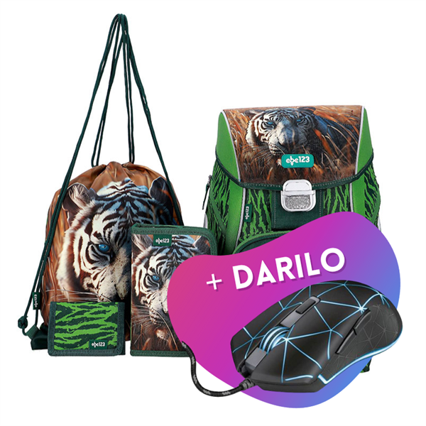 Prvošolski set ABC123 Tiger (5-delni) + DARILO