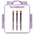 Komplet ploščatih čopičev št. 10, 14, 18