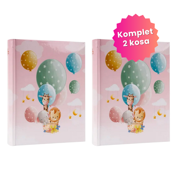 Darilni paket najlepših spominov Baby 1: 2x Foto album, 200 + 200 slik