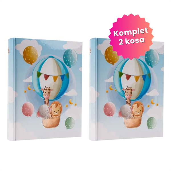 Darilni paket najlepših spominov Baby 2: 2x Foto album, 200 + 200 slik