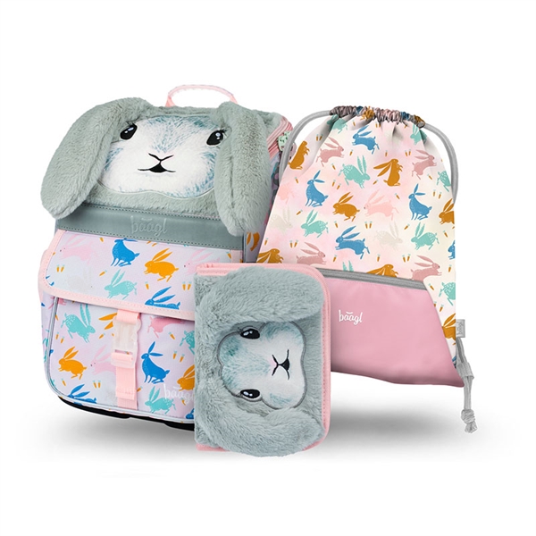 Prvošolski set Baagl Zippy Bunny (3-delni)