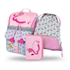 Prvošolski set Baagl Zippy Flamingo (3-delni)