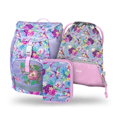 Prvošolski set Baagl Airy Hummingbird (3-delni)