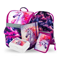 Prvošolski set Baagl Zippy Royal Unicorn (5-delni)
