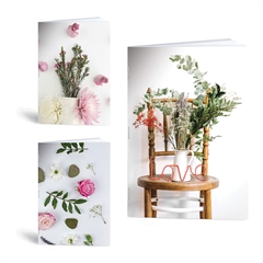 Komplet zvezkov A4 Rucksack Only, Rože1, črte z 9 mm robom, 52 listov, sortirano, 4 + 1 GRATIS