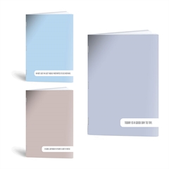 Komplet zvezkov A4 Rucksack Only, Solid1, črte z 9 mm robom, 52 listov, sortirano, 4 + 1 GRATIS