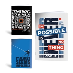 Komplet zvezkov A4 Rucksack Only, Quotes, črte z 9 mm robom, 52 listov, sortirano, 7 + 3 GRATIS