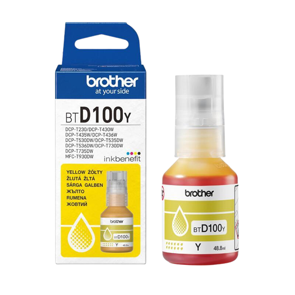 Črnilo za Brother D100Y (rumena), original