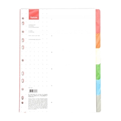 Pregradni karton 1-6 A4 Optima, 6 barv