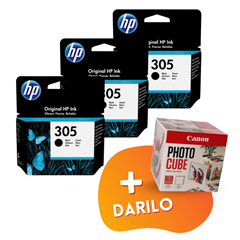 Komplet kartuš HP 3YM61AE nr.305 (črna), original, 3 kosi + DARILO GRATIS
