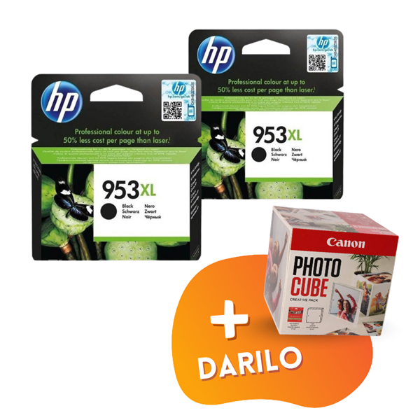 Komplet kartuš HP L0S70AE nr.953XL (črna), original, 2 kosa + DARILO GRATIS