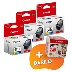 Komplet kartuš Canon CL-541XL (barvna), original, 3 kosi + DARILO GRATIS