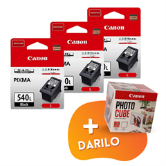 Komplet kartuš Canon PG-540L (črna), original, 3 kosi + DARILO GRATIS