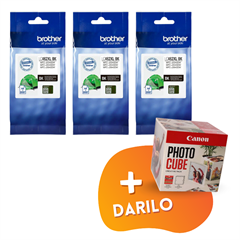 Komplet kartuš Brother LC462XLBK (črna), original, 3 kosi + DARILO GRATIS